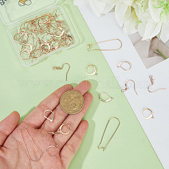 50Pcs 5 Styles Brass & 304 Stainless Steel Earring Findings&nbsp;FIND-BBC0004-65