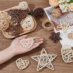 Wicker Rattan Balls&nbsp;AJEW-WH0459-02