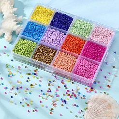 226.8g 12 Color 12/0 Baking Paint Glass Seed Beads&nbsp;SEED-YW0001-78