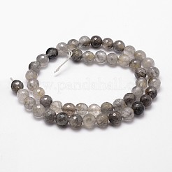 Natural Cloud Quartz Beads Strands&nbsp;G-G736-21-8mm