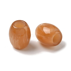 Opaque Resin European Beads&nbsp;RESI-F073-16A