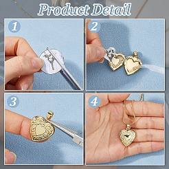 7Pcs 7 Styles Brass Locket Pendants&nbsp;KK-HS0015-91