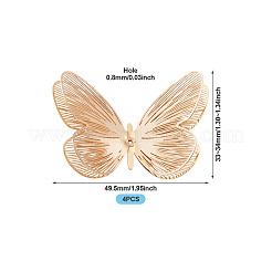 4Pcs Brass Pendants&nbsp;KKC-TA0001-02