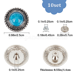 10 Sets Alloy Decorative Rivets&nbsp;DIY-GF0006-59