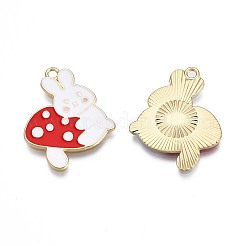 Autumn Theme Rack Plating Alloy Enamel Pendants&nbsp;ENAM-N055-072