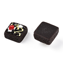 Square Cake Resin Decoden Cabochons&nbsp;LS-CRES-R183-21B