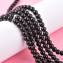 Synthetic Black Stone Beads Strands&nbsp;X-GSR6mmC044