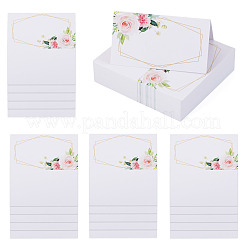 80Pcs Rectangle Paper Table Place Cards&nbsp;AJEW-TA0003-62B