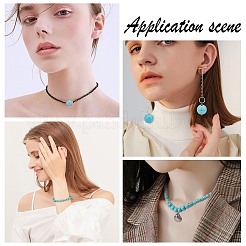DIY Synthetic Turquoise Beads Necklace Making Kit&nbsp;DIY-SC0018-05