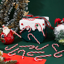 40Pcs Candy Cane Shape Plastic Pendant Decorations&nbsp;KY-DC0001-54