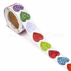 Heart Shaped Stickers Roll&nbsp;X-DIY-K027-A16
