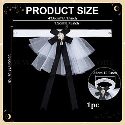 1Pc Polyester Detachable Tulle Ruffle Collar&nbsp;DIY-NB0015-77