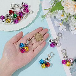 10Pcs Alloy & Brass Bell Pendant Decorations&nbsp;AJEW-AR0004-95