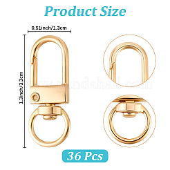 36Pcs Alloy Swivel Clasps&nbsp;PURS-CN0001-12P