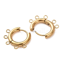 304 Stainless Steel Hoop Earring Findings&nbsp;STAS-D183-02E-G