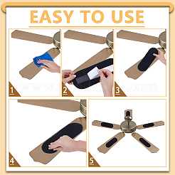 12Pcs Cotton Activated Carbon Air Filter Pad for Ceiling Fan&nbsp;AJEW-AR0005-41C