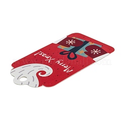 Rectangle Christmas Theme Kraft Paper Cord Display Cards&nbsp;CDIS-K003-02D