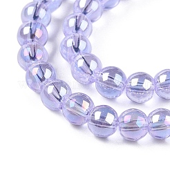Electroplate Transparent Glass Beads Strands&nbsp;GLAA-T032-T4mm-AB01