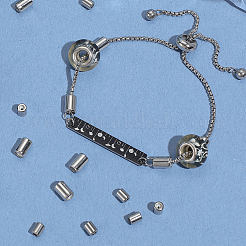 40Pcs 2 Styles 201 Stainless Steel Beads&nbsp;STAS-BBC0007-52