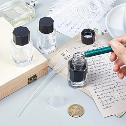 Cuboid Glass Fountain Pen Ink Bottle&nbsp;AJEW-BC0001-36