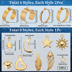 DIY Charm Cuff Ring Making Kit&nbsp;DIY-SC0023-58