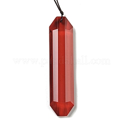 Glass Rectangle Hanging Suncatchers&nbsp;HJEW-P018-C06