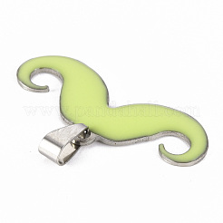 201 Stainless Steel Enamel Pendants&nbsp;STAS-S110-075H