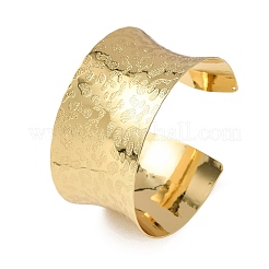 Hammered Brass Cuff Bangles for Women&nbsp;BJEW-A163-04B-G