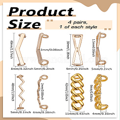 4 Styles Alloy Shoe Lace Decoration&nbsp;FIND-LP0003-66