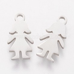 Tarnish Resistant 304 Stainless Steel Charms&nbsp;STAS-Q201-T153