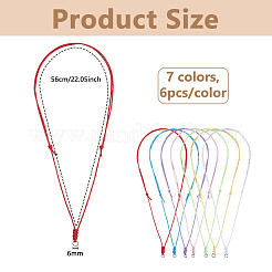 42Pcs 7 Colors Waxed Cotton Necklace Making&nbsp;AJEW-DC00023