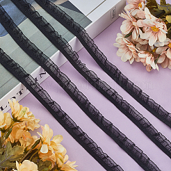 1 Roll 2-Layer Nylon Pleated Elastic Lace Trim&nbsp;OCOR-GF0003-73B