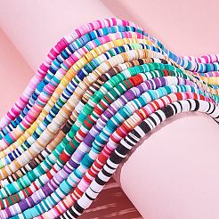 13 Strands 13 Colors Handmade Polymer Clay Beads Strands&nbsp;CLAY-SZ0001-18