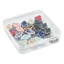 20Pcs 10 Colors Handmade Porcelain Beads&nbsp;PORC-FS0001-44