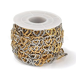 Ion Plating(IP) 304 Stainless Steel Heart Link Chains&nbsp;CHS-E031-04GP