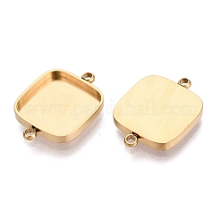 304 Stainless Steel Connector Cabochon Settings&nbsp;STAS-Q113-35G