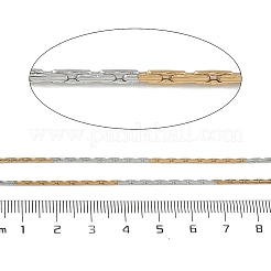 Two Tone 304 Stainless Steel Boston Link Chains&nbsp;CHS-G050-08GP