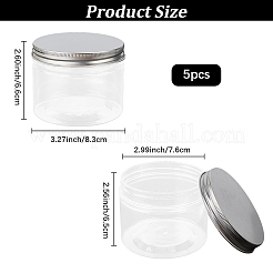 5Pcs Column PET Airtight Food Storage Containers&nbsp;CON-DJ0001-30