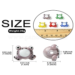 7Pcs 7 Colors Handmade Lampwork Beads&nbsp;LAMP-CJ0002-15