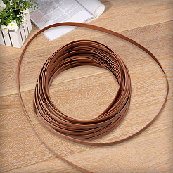 10M Plastic Imitation Rattan Wicker&nbsp;DIY-GF0013-83C
