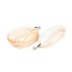 Natural Freshwater Shell Big Pendants&nbsp;BSHE-Z003-40P