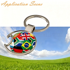Football Alloy Sublimation Blanks Keychains&nbsp;AL-CBAF9A1-01P
