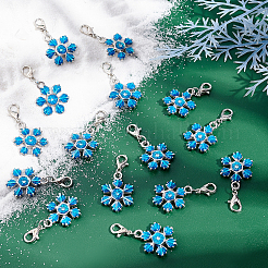 Zinc Alloy Enamel Pendants&nbsp;HJEW-SC0001-17