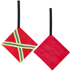 2Pcs Oxford Fabric Reflective Safety Flag for Kayaks&nbsp;AJEW-GF0014-19A