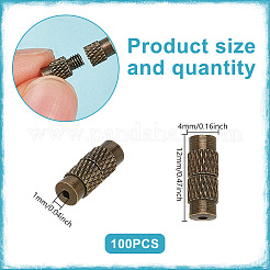 100Pcs Brass Screw Clasps&nbsp;KK-GO0002-06AB