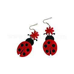 Iron Acrylic Dangle Earrings&nbsp;WG91ABE-01