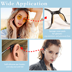 Sponge Eyeglass Nose Pads&nbsp;DIY-FG0008-55