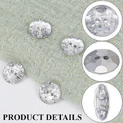100Pcs 2-Hole Acrylic Buttons&nbsp;BUTT-CY0001-32