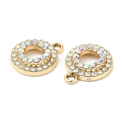 UV Plating Alloy Rhinestone Pendants&nbsp;PALLOY-A004-07G