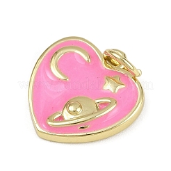 Brass Enamel Pendants&nbsp;KK-B150-04G-01B